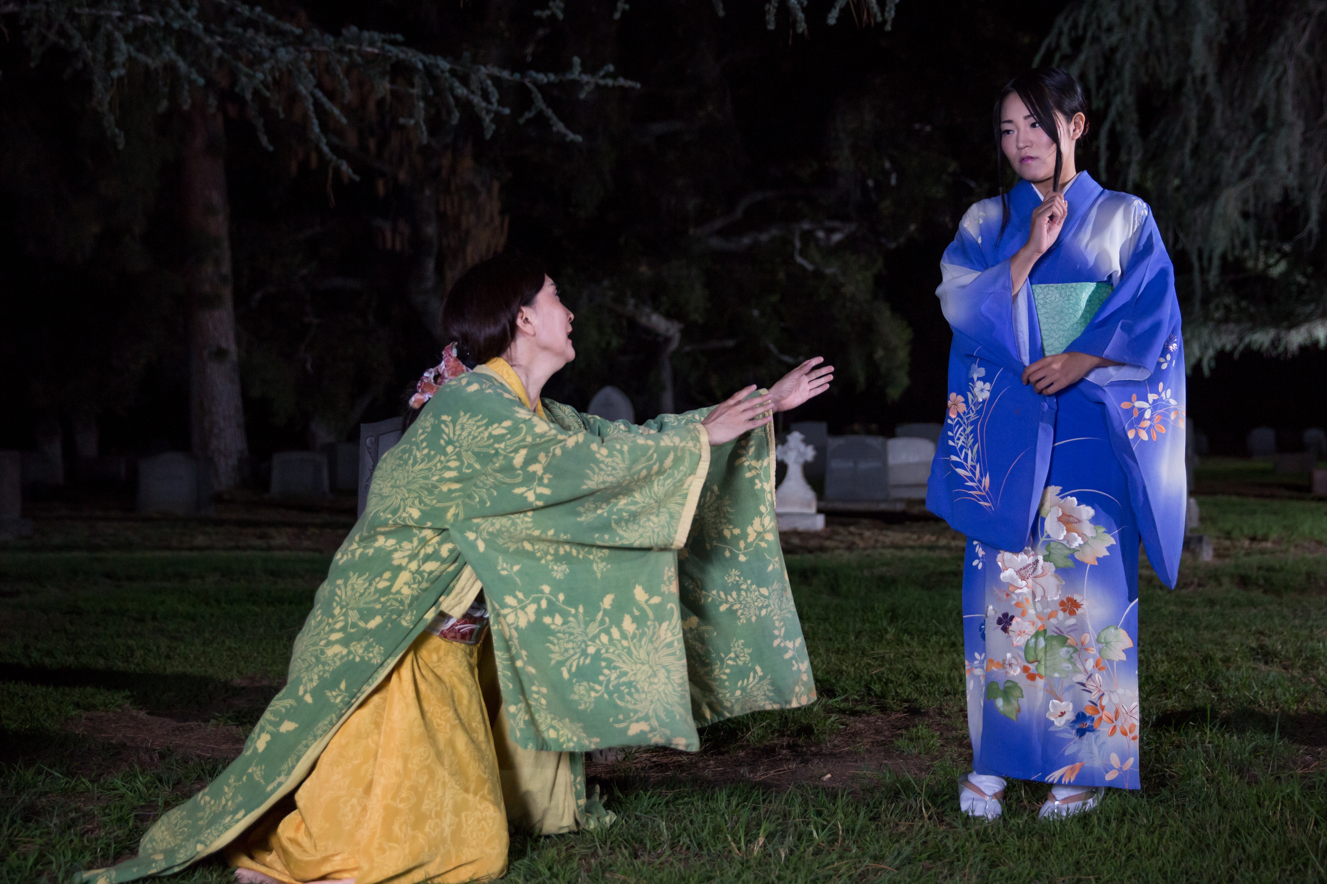 Sachi K and Alpha Takahashi in The Grove of Rashomon - photo by Daniel Kitayama